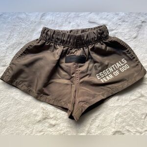 Essentials Fear of God Brown kids Shorts